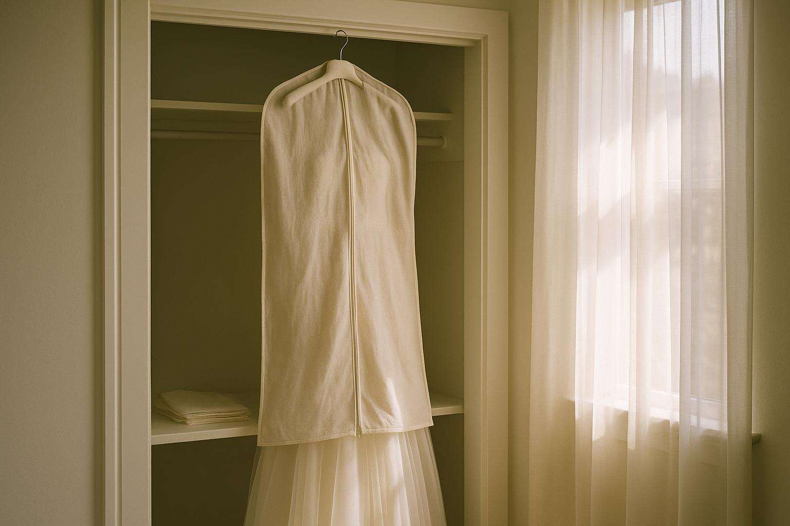 How to Store Your Wedding Dress Before the Wedding